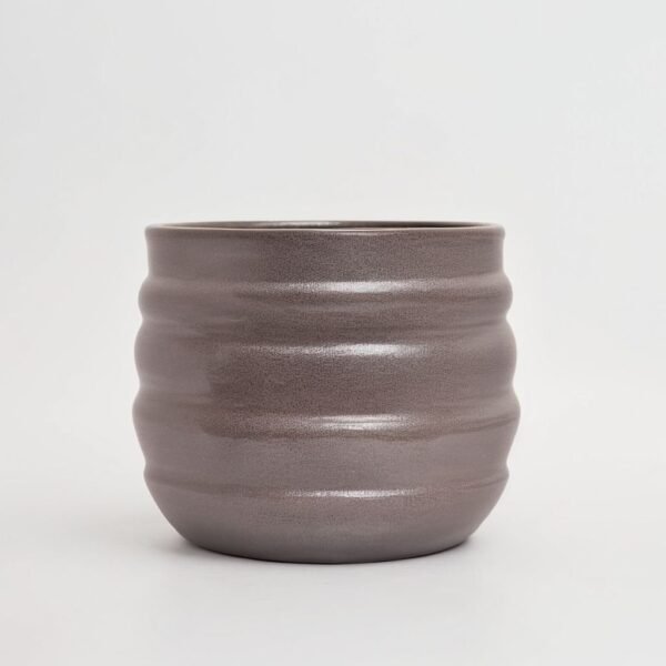Pot ceramic  pearl bronze