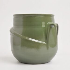 Pot ceramic Space X matte olive
