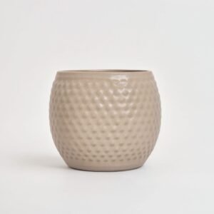 Pot ceramic Kropla pearl mokka