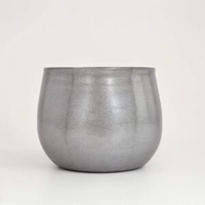 Pot ceramic  granit grey
