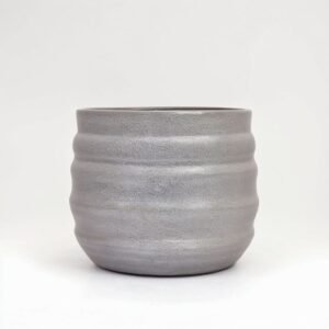 Pot ceramic  granit grey