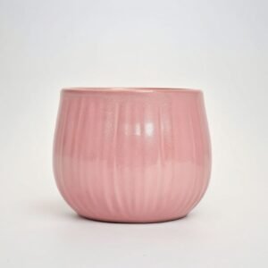 Pot ceramic matte pink