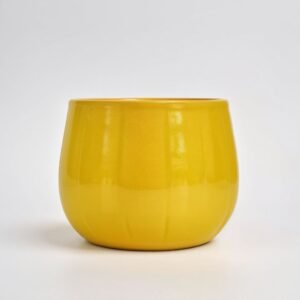 Pot ceramic Obrót Pionowy matte amber