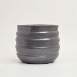 Pot ceramic  pearl black