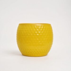 Pot ceramic Kropla matte olive